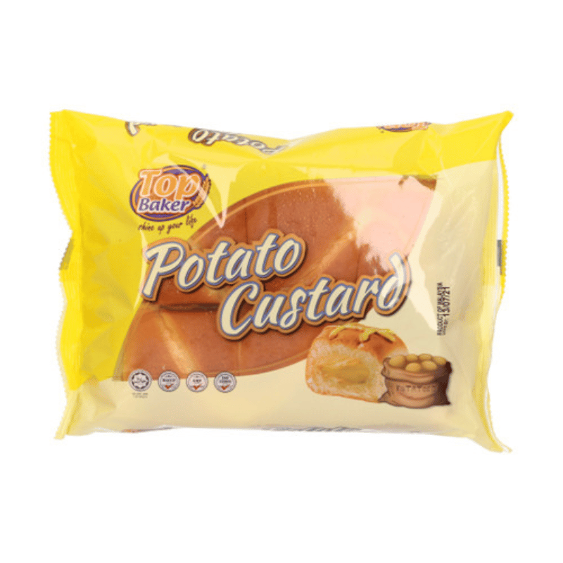 [Halal] Top Baker Potato Custard Bun 270g Qiksmart