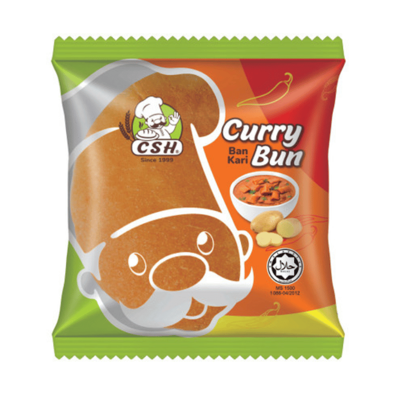 [Halal] Curry Bun 60g Qiksmart