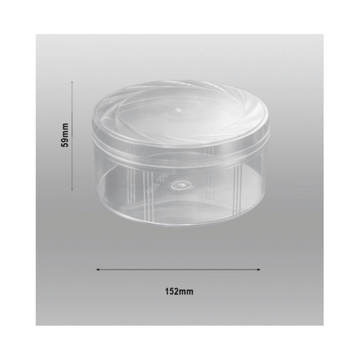 20Pcs Plastic Cake Containers with Lids Round Clear Cake Carrier Holder