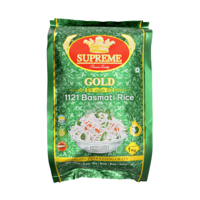 [Halal] Supreme Gold Basmati Rice 1kg – Qiksmart