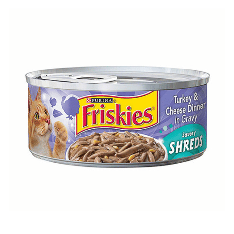 Friskies savory shreds top wet cat food